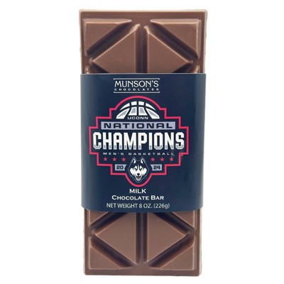 UCONN 2024 National Championship Milk Chocolate Bar 8 oz