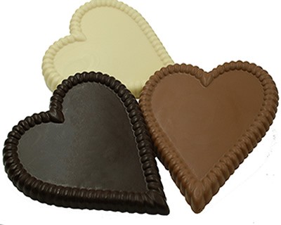Solid Chocolate Heart- Small