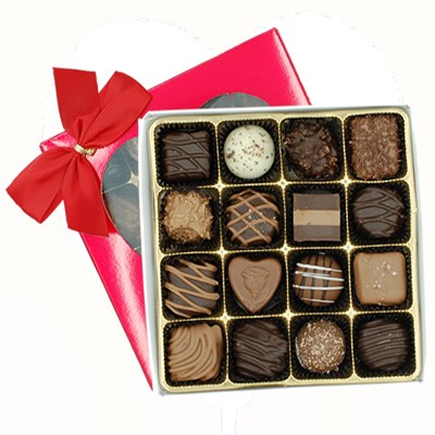 Chocolate Assortment in Red Box with Heart Window 7 oz. | Munsons ...